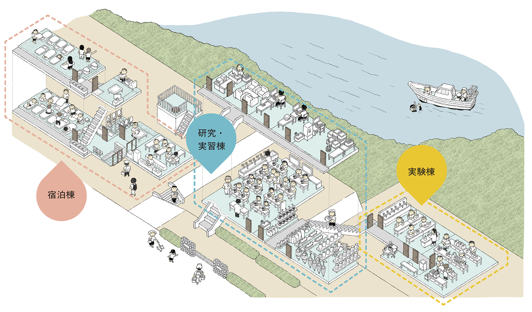 館内図イラスト